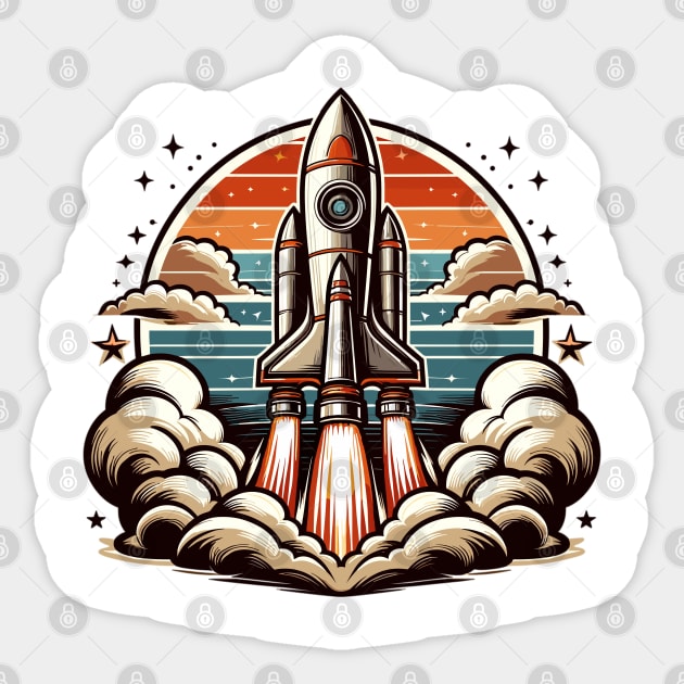 Rocket Sticker by Vehicles-Art